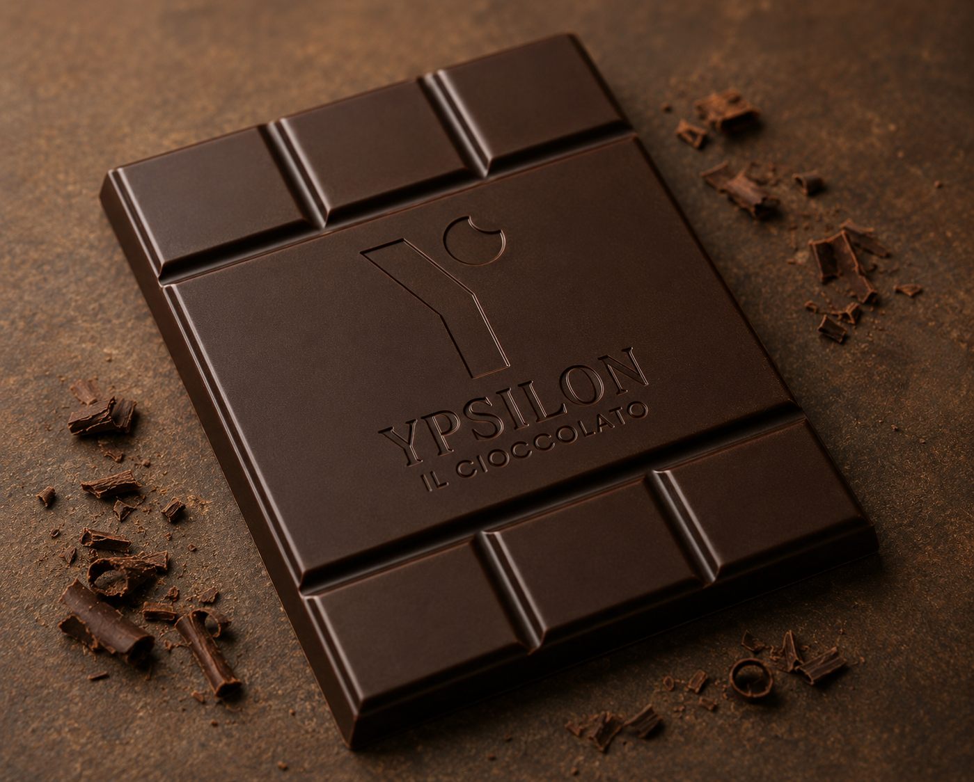 Packaging blu Ypsilon Gianduiotti